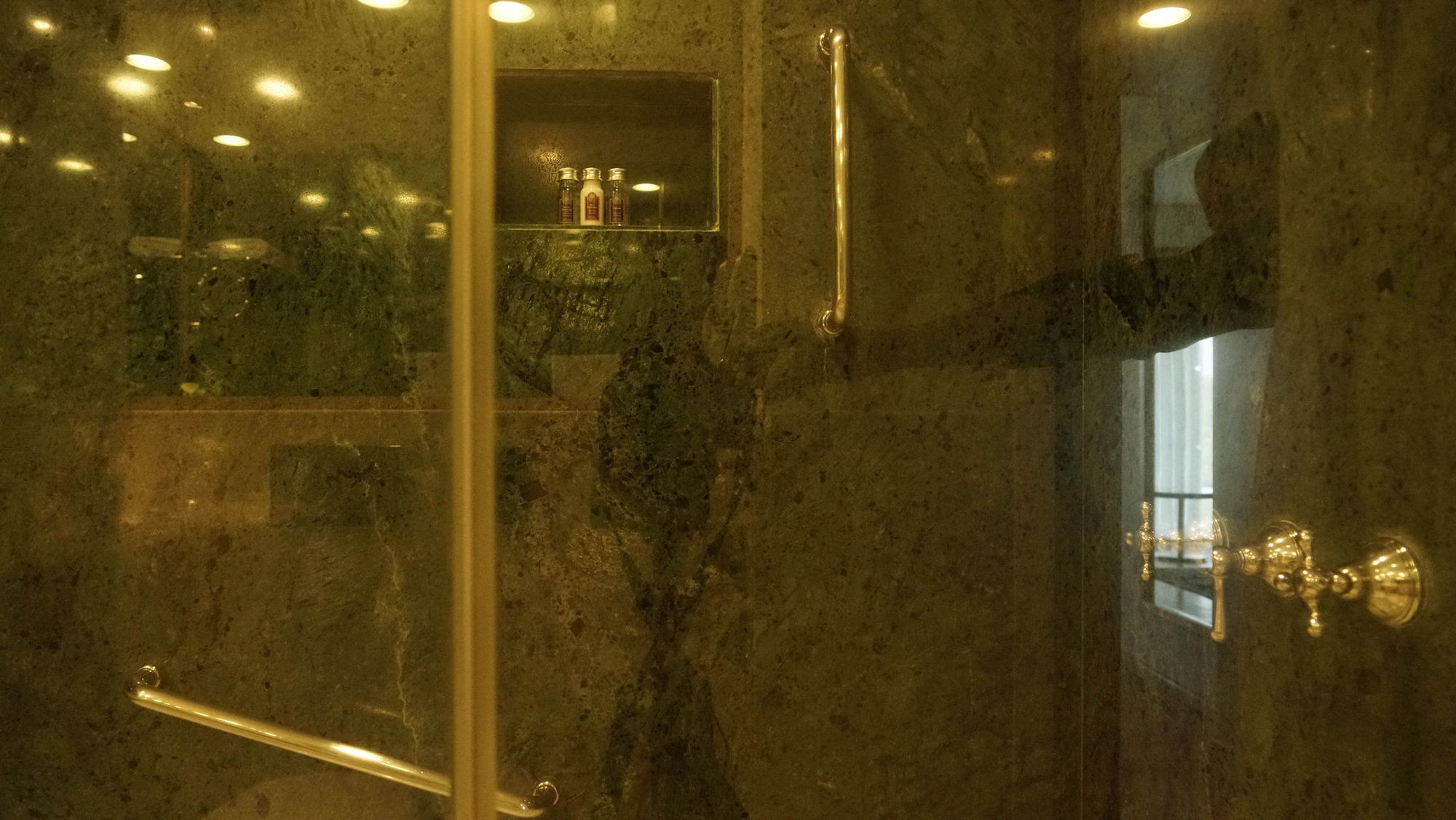 Taj Chandīgarh Exteriör bild A shower with a sliding door